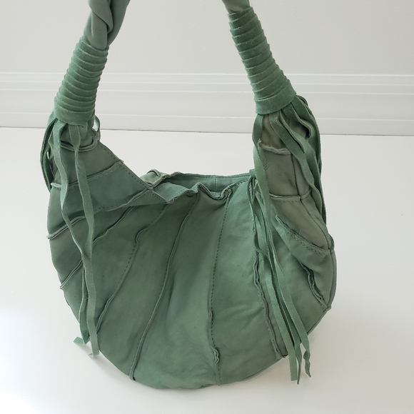 Lucky Brand Fringe Y2K Tassel Hobo Sholder Bag - Picture 2 of 7